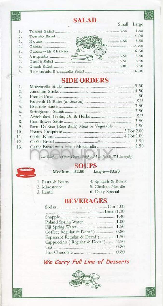 Famous Original Ray's Pizza - New York, NY menu_pic