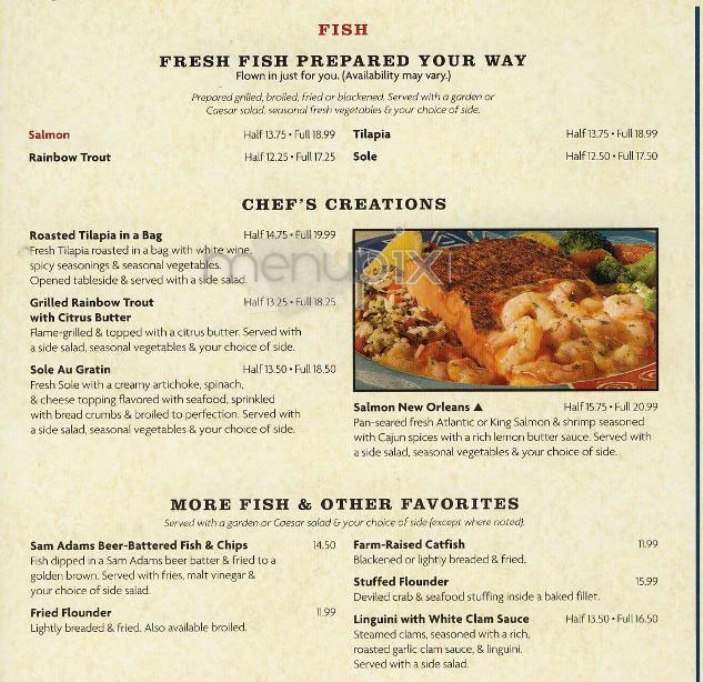 Red Lobster - New York, NY menu_pic