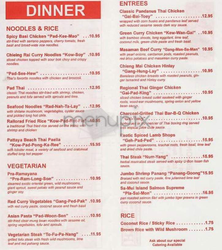 Regional Thai - New York, NY menu_pic