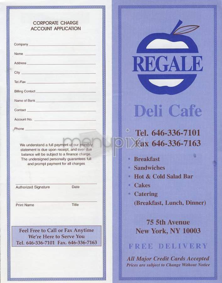 /302655/Regale-Deli-Cafe-New-York-NY - New York, NY