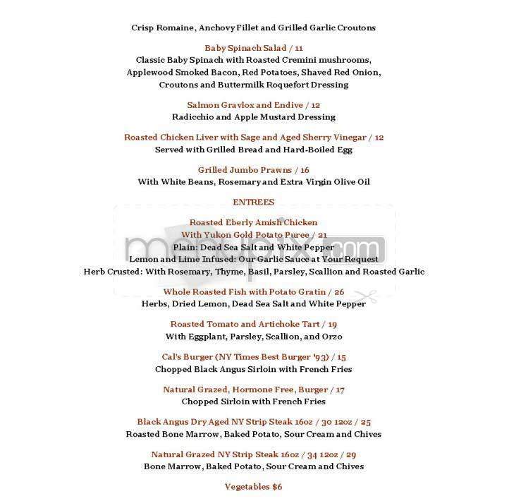 Restaurant 343 - New York, NY menu_pic
