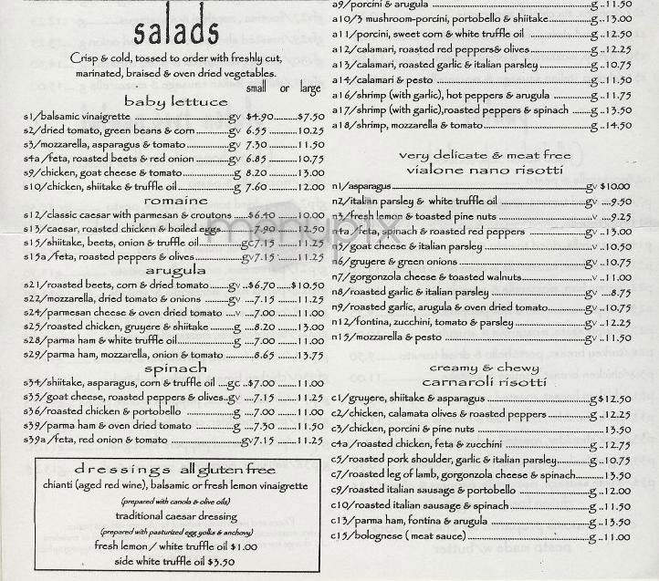 Risotteria - New York, NY menu_pic