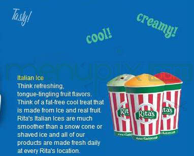 Ritas Ice - Hoboken, NJ menu_pic