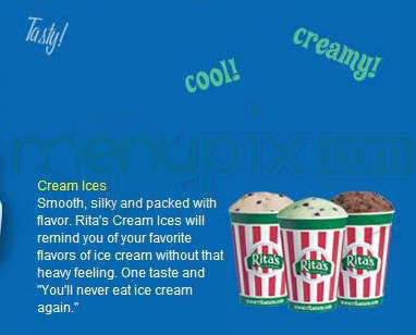 Ritas Ice - Hoboken, NJ menu_pic