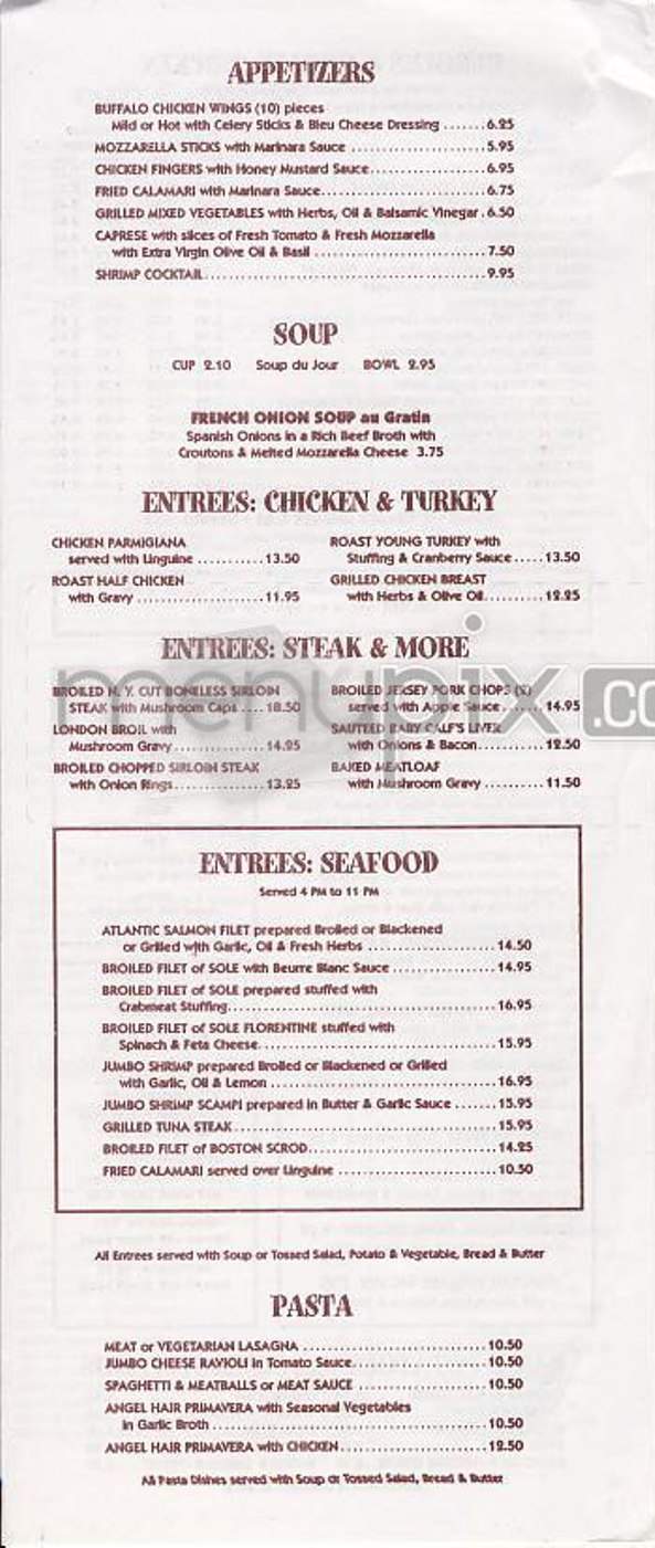 Ritz Diner - New York, NY menu_pic