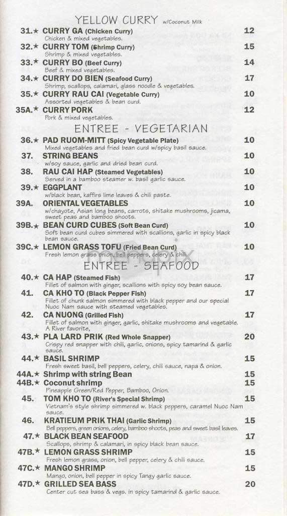 River - New York, NY menu_pic