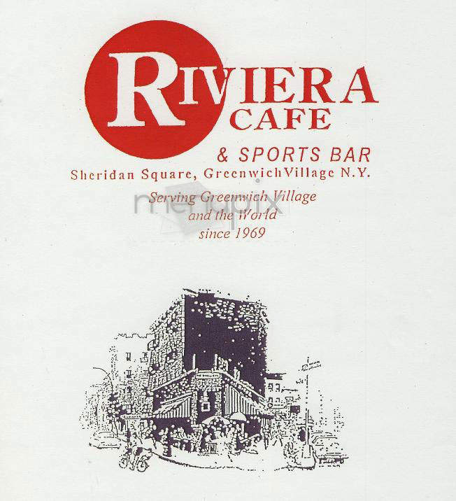 Riviera Cafe - New York, NY menu_pic