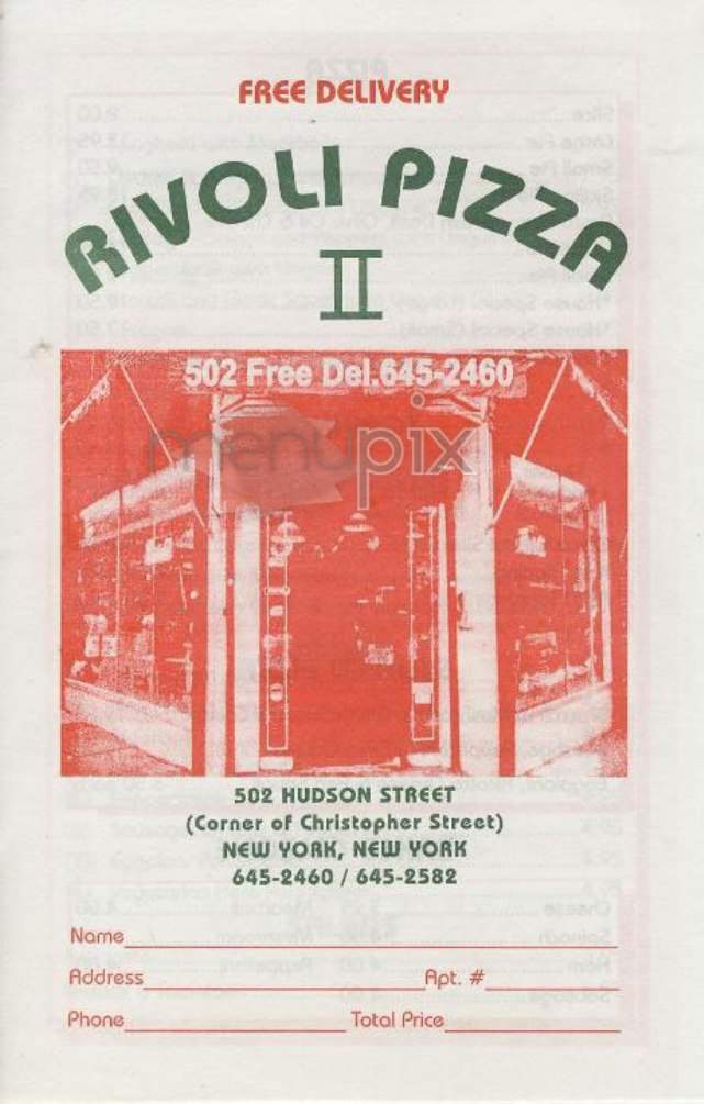 /302678/Rivoli-Pizza-II-New-York-NY - New York, NY