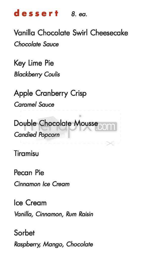 Rock Center Cafe - New York, NY menu_pic