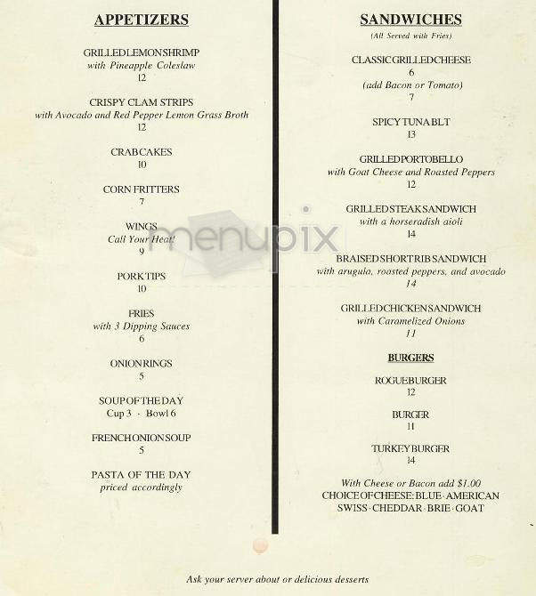 Rogue - New York, NY menu_pic