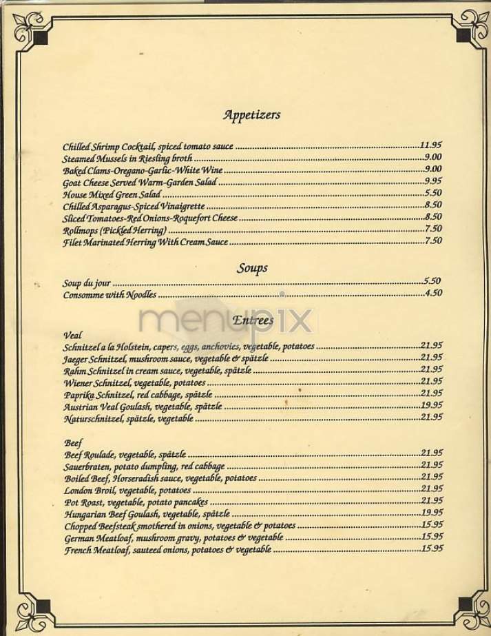 Rolf's - New York, NY menu_pic