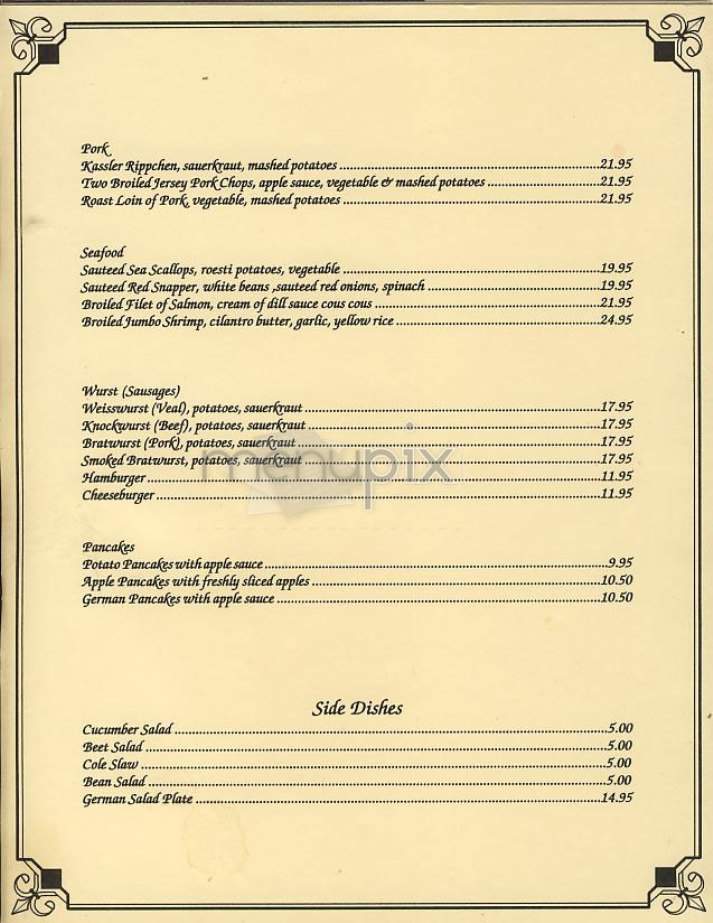 Rolf's - New York, NY menu_pic
