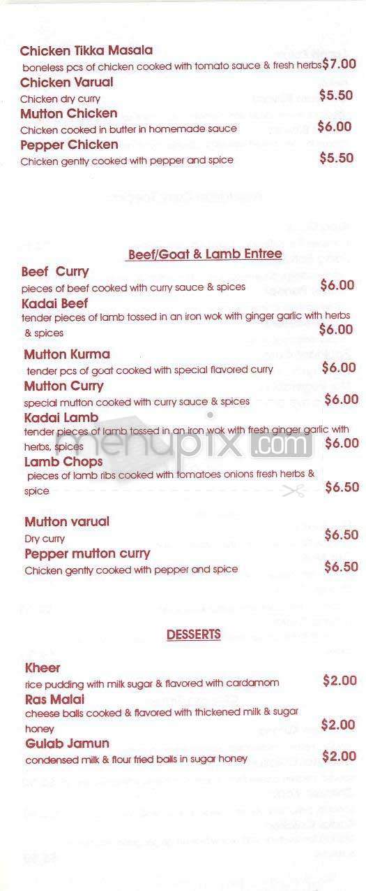 Rolls 'n' Curry - New York, NY menu_pic
