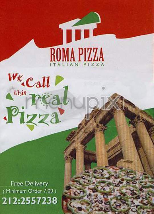 Roma Pizza - New York, NY menu_pic