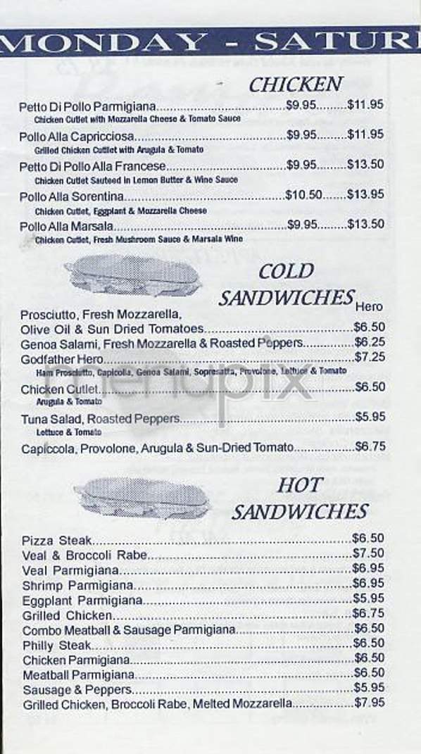 Romano - New York, NY menu_pic