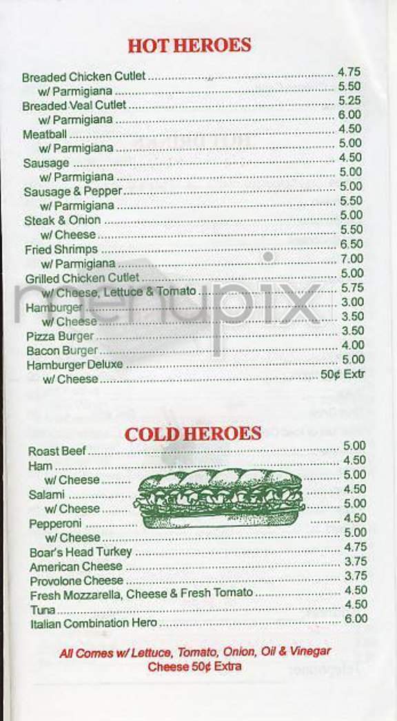 Roma's Pizza - New York, NY menu_pic