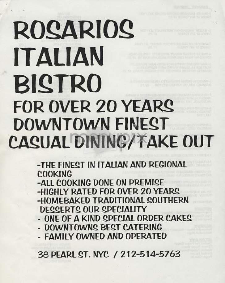 /302699/Rosarios-Italian-Bistro-New-York-NY - New York, NY