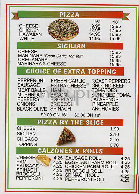 Rosella's Pizzeria - New York, NY menu_pic