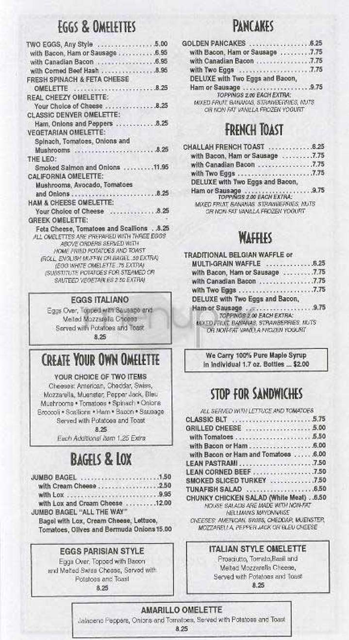 Route 66 Cafe - New York, NY menu_pic