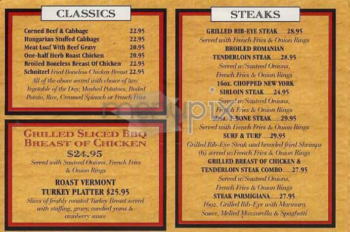 Roxy Delicatessen - New York, NY menu_pic