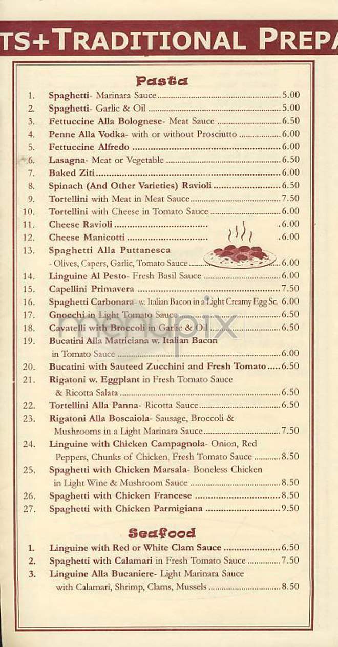 Rustica Trattoria-Pizzeria - New York, NY menu_pic