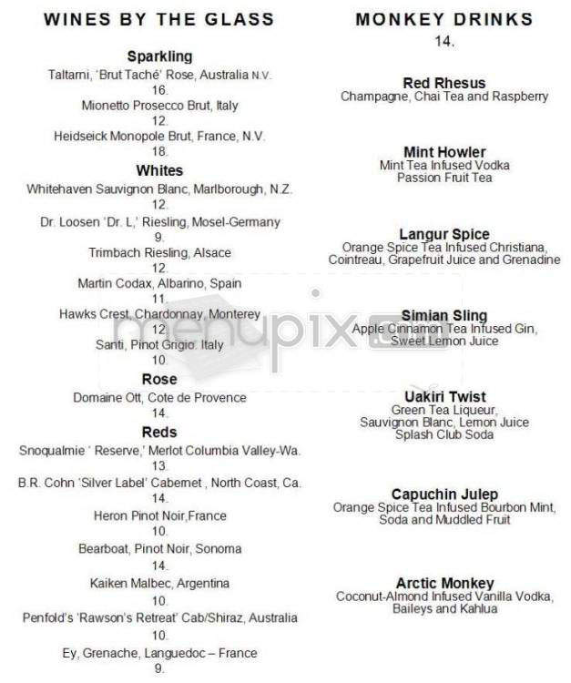 Monkey Bar - New York, NY menu_pic