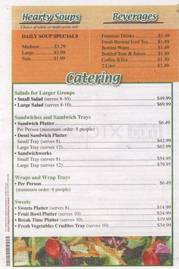 Salad Works - Reno, NV menu_pic