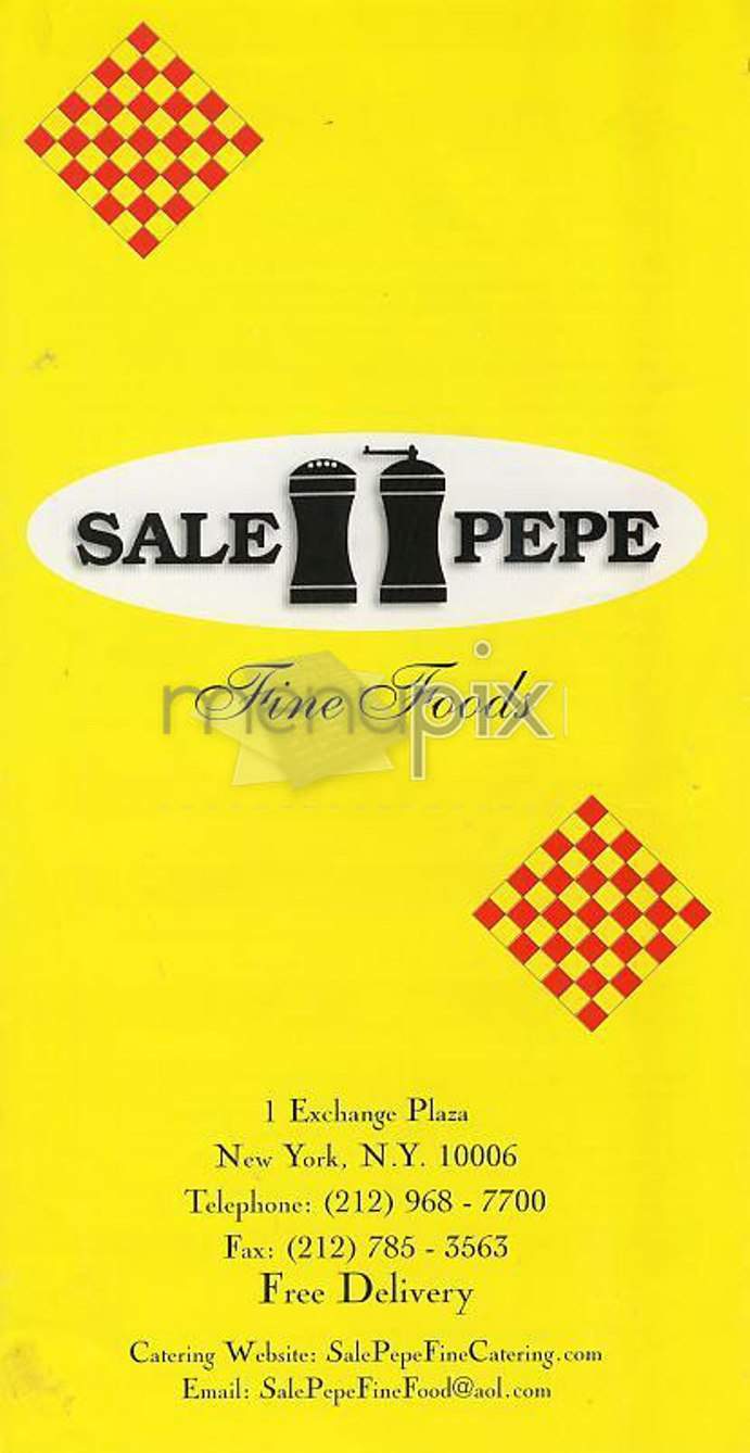 Sale & Pepe - New York, NY menu_pic