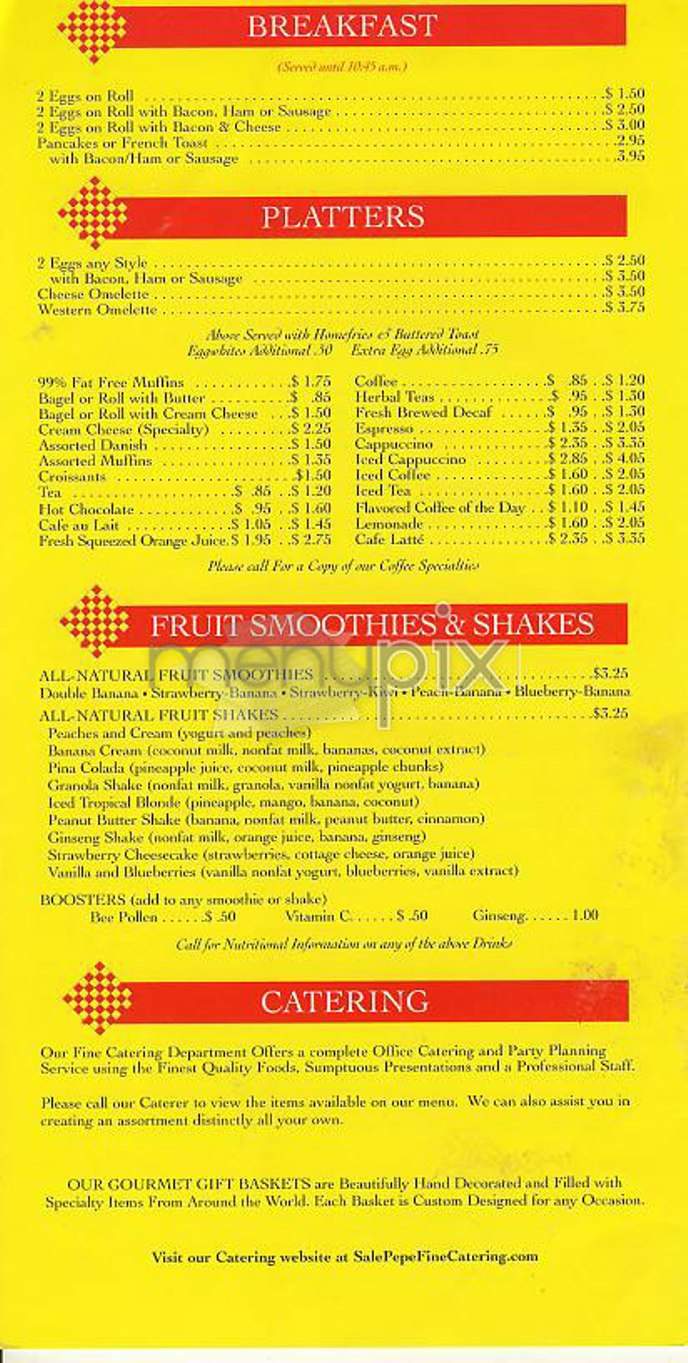Sale & Pepe - New York, NY menu_pic