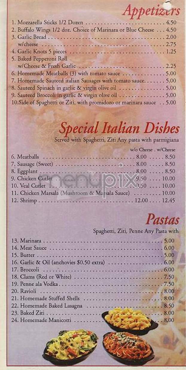 Sal's - New York, NY menu_pic