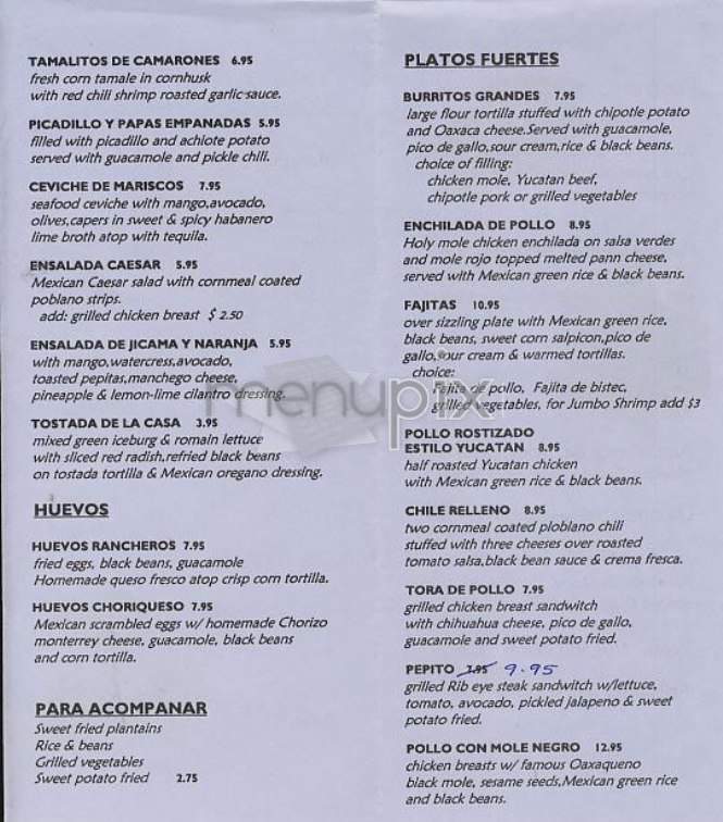 Salsa Y Salsa - New York, NY menu_pic