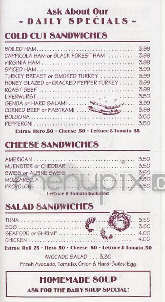 Samba's Deli - New York, NY menu_pic