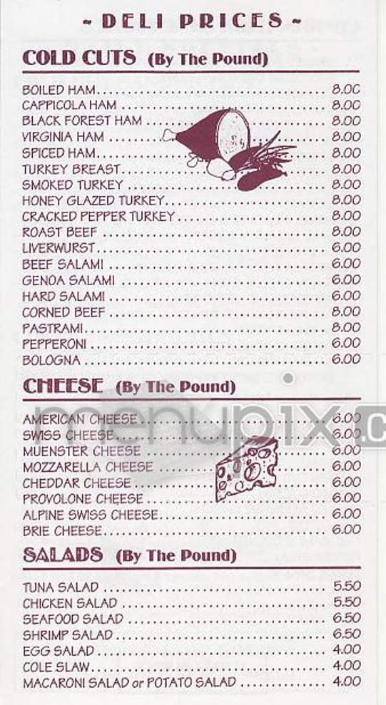 Samba's Deli - New York, NY menu_pic