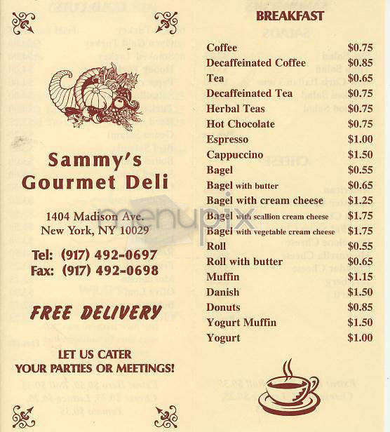/302764/Sammys-Gourmet-Deli-New-York-NY - New York, NY