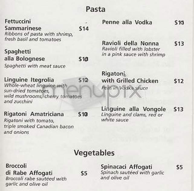 San Marino Ristorante - New York, NY menu_pic