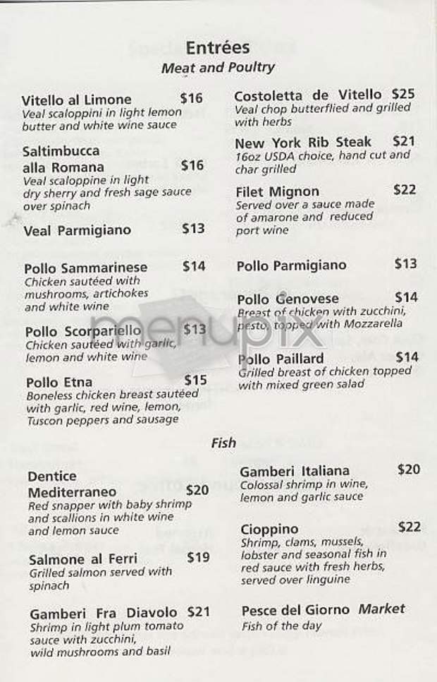 San Marino Ristorante - New York, NY menu_pic