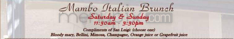 San Luigi's - New York, NY menu_pic