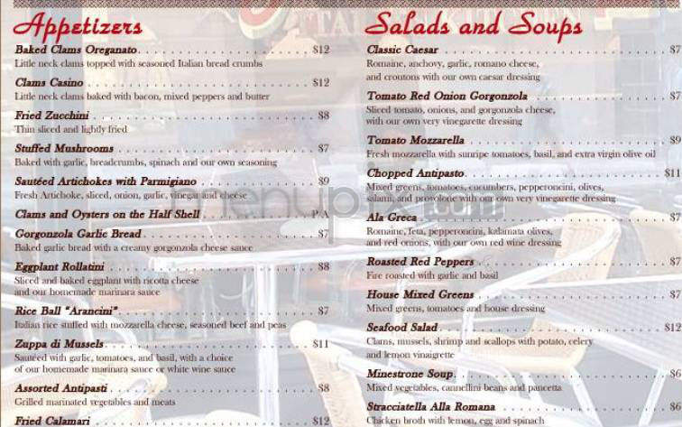 San Luigi's - New York, NY menu_pic