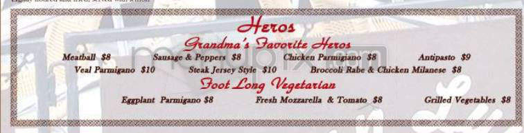 San Luigi's - New York, NY menu_pic