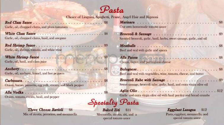 San Luigi's - New York, NY menu_pic