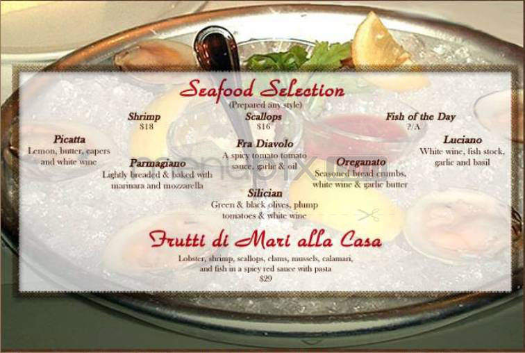 San Luigi's - New York, NY menu_pic