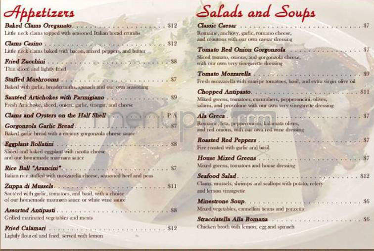 San Luigi's - New York, NY menu_pic