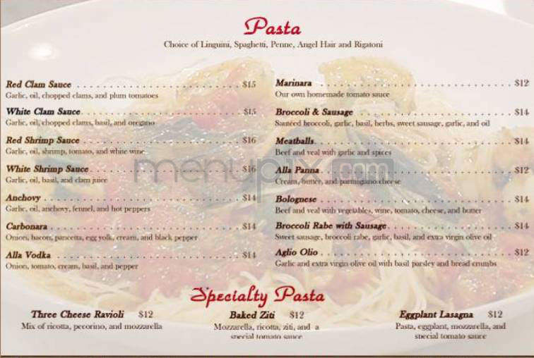 San Luigi's - New York, NY menu_pic
