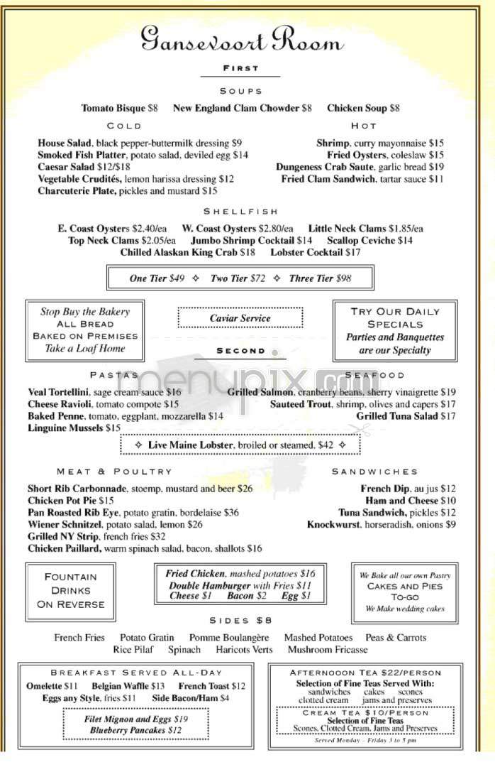 Sascha - New York, NY menu_pic