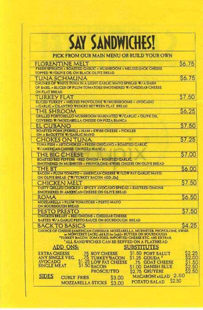 Say Cheese - New York, NY menu_pic