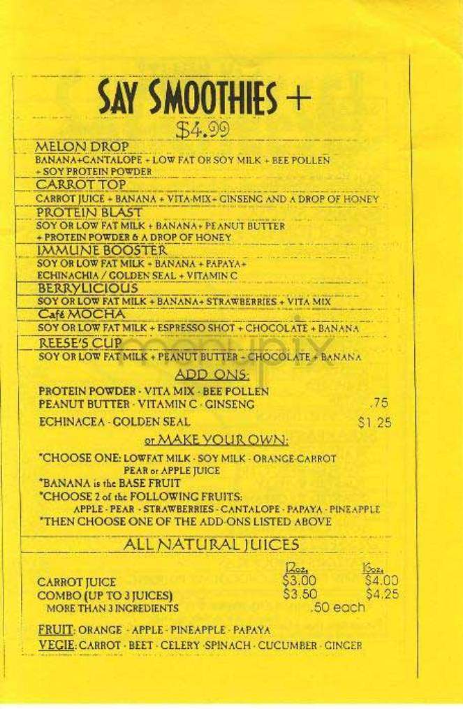 Say Cheese - New York, NY menu_pic