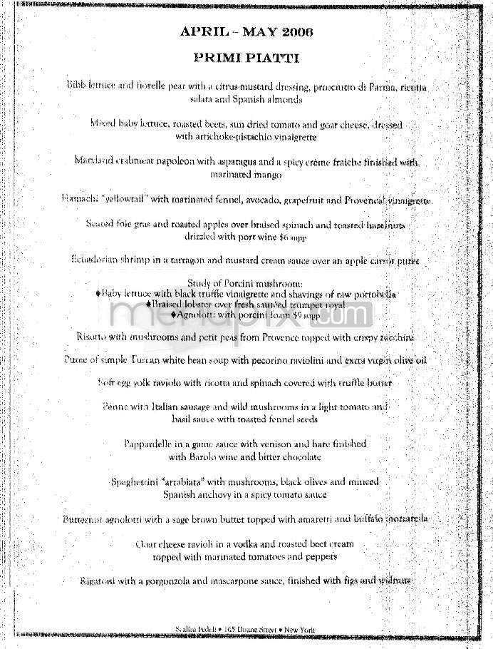 Scalini Fedeli - New York, NY menu_pic