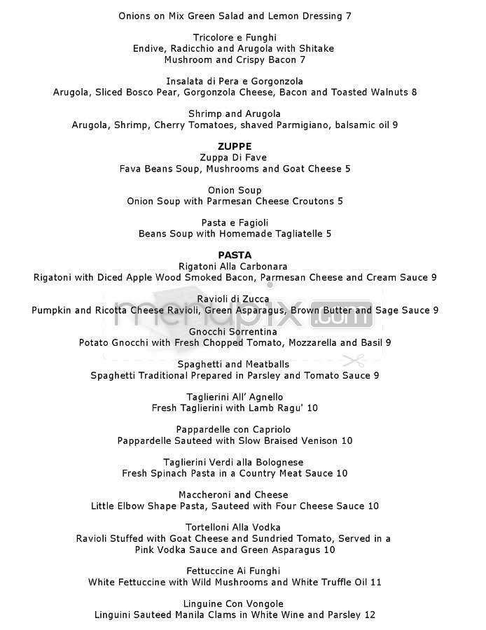 Scarlatto - New York, NY menu_pic