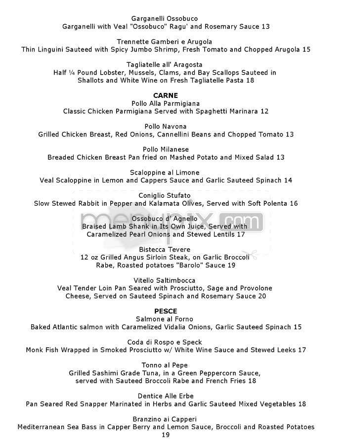 Scarlatto - New York, NY menu_pic