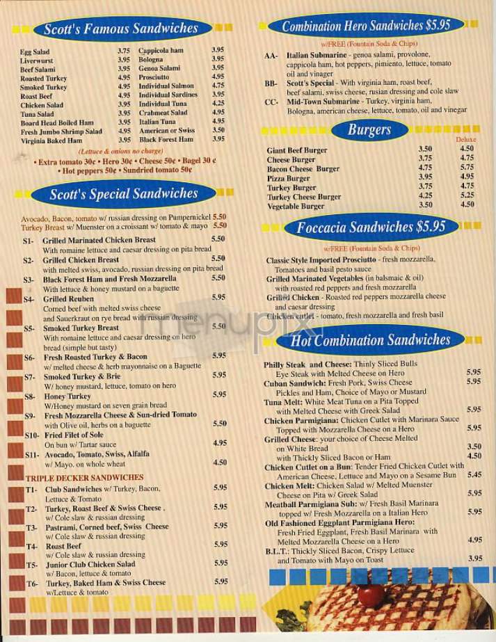 Scott's Food Court - New York, NY menu_pic